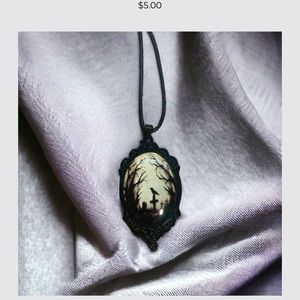 Gothic Crow Necklace
